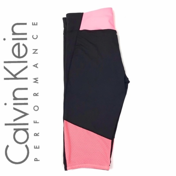 Calvin Klein Pants - Calvin Klein Performance Mesh Cropped Yoga Pants